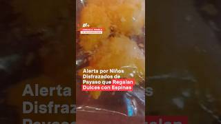 Niños disfrazados de payaso dan dulces con espinas en halloween nmas puebla halloween shorts [upl. by Jun877]