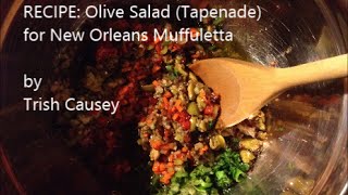 Recipe Olive Salad Tapenade for New Orleans Muffuletta  Vegetarian amp GlutenFree [upl. by Daffy]