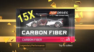 Top Drives  LEGENDARY 15X Carbon Fiber Pack Opening [upl. by Kruger]