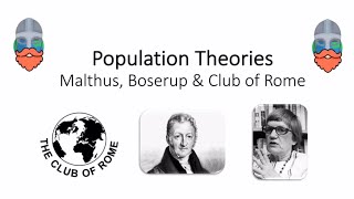 Population Theories  Malthus Boserup amp Club of Rome [upl. by Kesley]