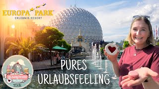 EUROPAPARK  Pures Urlaubsfeeling mit Hildabrötchen amp Macaron ☀️🎢 [upl. by Aicnorev]