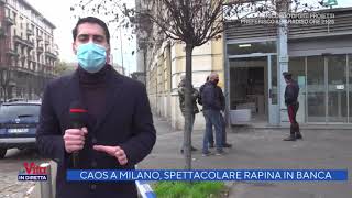 Rapina in banca a Milano  La Vita in Diretta 03112020 [upl. by Nifares]