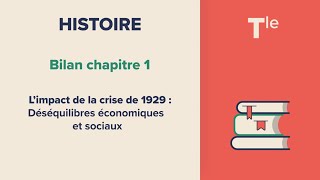 Limpact de la crise de 1929  Déséquilibres économiques et sociaux Histoire Tle [upl. by Einra]