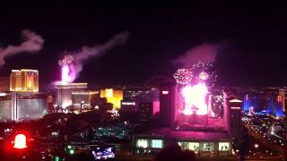 Las Vegas NYE from Rio Fireworks Command Center [upl. by Dominick]