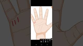 childline in hand Palmistry shorts shortvideo himween [upl. by Eelahs808]