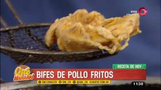 Receta de hoy Bifes de pollo fritos [upl. by Yellhsa]