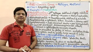 Anticancer Drugs Part05 Nitrogen Mustards  Examples and Pharmacology  Nitrogen Mustards [upl. by Atiuqrehs989]