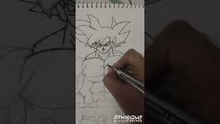 Goku ultra instinct drawings dragonball goku [upl. by Urian556]