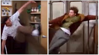 Every time Kramer falls in Seinfeld in order [upl. by Eidnar634]