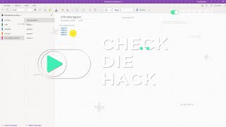 Inhoudsopgave One Note CHECK DIE HACK [upl. by Harihs]