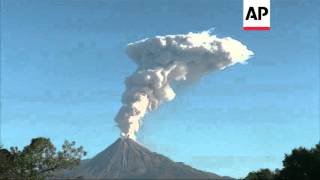 Mexico  Colima volcano continues to rumble  Editors Pick  14 Dec 15 [upl. by Jutta]