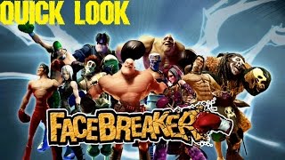 FaceBreaker  Quick Look Xbox 360 [upl. by Einnob636]