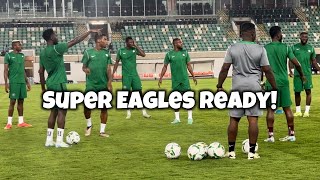 Inside Super Eagles Training Warmups Stretches amp Fun Drills [upl. by Littell]