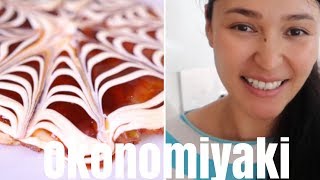 Receita de Okonomiyaki  prato típico do Japão  Angela Inoui [upl. by Enaitsirk406]