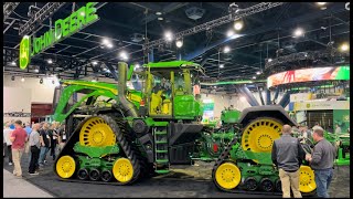 John Deere 9RX 830 at 2024 Commodity Classic  830 HP  No DEF [upl. by Marybeth953]