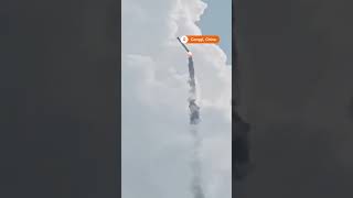 Chinese space rocket accidentally launches then crashes [upl. by Nogam]