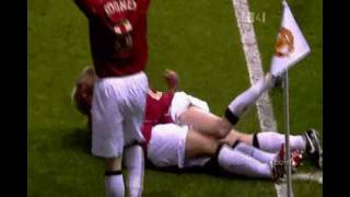 Alan Smith Goal  Manchester United 71 Roma 10042007 [upl. by Alfreda]