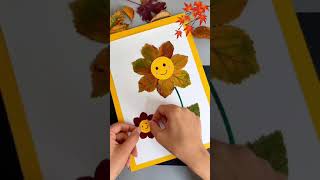 quotCreate beautiful autumn leaf stickers with fallen leaves Perfect for kids crafts and DIY fun [upl. by Nomis]