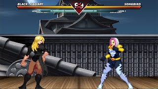 BLACK CANARY VS SONGBIRD  DC VS MARVEL MUGEN🔥🔥🔥 [upl. by Yarg]