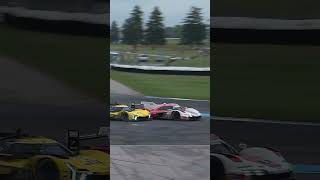 Nick Tandy in the Porsche passes Bourdais in the Cadillac [upl. by Cressi30]