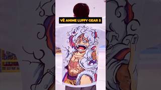 Vẽ Anime Luffy Gear 5 lên áo và cái kết bất ngờ [upl. by Yennaiv]