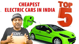 5 Cheapest Electric Cars In India  EWheeler  Arunai Sundar [upl. by Primalia]