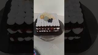 Black forest cake design easy shortdecoratinytbvidoe vralreels cakeshortcake [upl. by The]