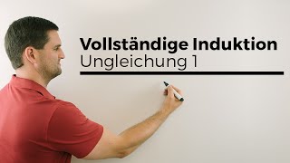 Vollständige Induktion Ungleichung 1 Beweise in der Mathematik Beispiel  Mathe by Daniel Jung [upl. by Shabbir]