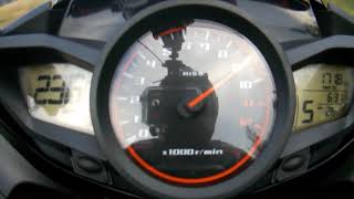 2010 Honda VFR1200F Top speed 253 kmh [upl. by Gay]