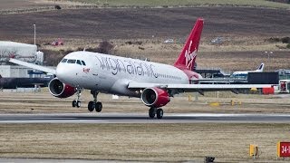 Virgin Atlantic Little Red  Aberdeen Airport Inaugural [upl. by Naniac]