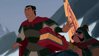 Mulan 1998 film Mountain Fight Part 1 [upl. by Quillan]