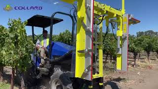 Rogneuse COLLARD électrique sur tracteur interligne électrique ⚡️  electric vine trimmer ⚡️ [upl. by Xylon930]