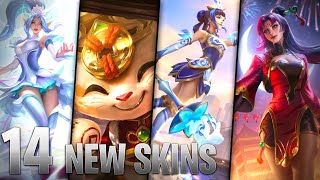 14 NEW SKINS  PORCELAIN FIRECRACKER ROSE  League of Legends [upl. by Tiphanie409]