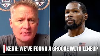 Steve Kerr No plans on Team USA starting KD for the rest of Paris Olympics 👀 [upl. by Acira]