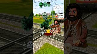 Tantrik Baba Ghost Head amp Funny Train Vfx shorts youtubeshorts [upl. by Coltson]