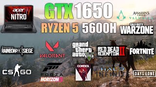 GTX 1650 Laptop Ryzen 5 5600H Test in 10 Games in 2022 [upl. by Nemra84]