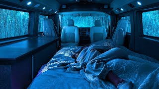 Deep Sleep Ambience Forget Stress amp Insomnia with Light Rain amp Thunder on Window Cozy Car At Night [upl. by Laehplar256]