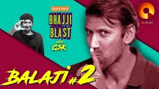 Lakshmipathy Balaji Part 2  Quick Heal Bhajji Blast With CSK  QuPlayTV [upl. by Poppas925]