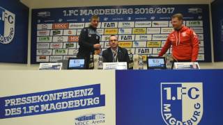 Pressekonferenz – 1 FC Magdeburg gegen Hallescher FC 10 10 [upl. by Zia675]