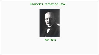 Plancks law [upl. by Etnauj]