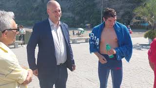 Marco Inglima Vince la traversata a nuoto Monte di Procida Procida e ritorno [upl. by Asi]