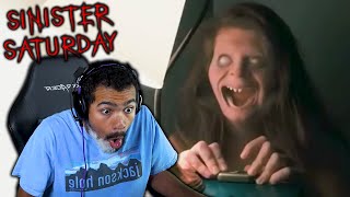 NEVER PLAY HIDE AND SEEK ALONE  Sinister Saturday REACTING TO SCARY VIDEOS [upl. by Bonaparte]