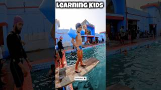 6yr Old Kids Jumping in Deep Water 🔥 Swimming Pool Video swimming learnswimming swimmingtips [upl. by Ogeid]