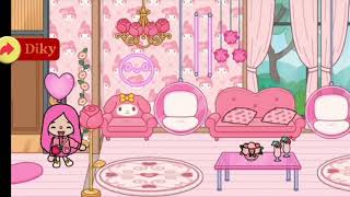 Diky e Hello Kitty toca life world tocaboca canaldadiky [upl. by Bartholomew]