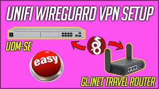 UniFi Wireguard VPN Server Setup  ft UDMSE and GLiNet Slate Plus Travel Router [upl. by Erdua]