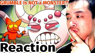 Reacting to GRUMBLE is NOT a MONSTER Cartoon Animation by GameToons [upl. by Hait]