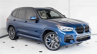 Phytonic Blue Metallic on Canberra Beige 2021 BMW X3 M40i [upl. by Aicined606]