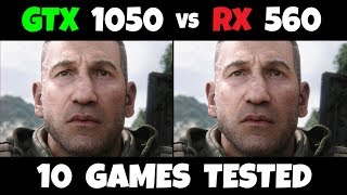 GTX 1050 2GB vs RX 560 4GB  1080p 10 Games Tested 2019 [upl. by Rannug]