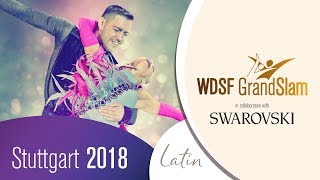 Janzen  Bunina GER  2018 GS LAT Stuttgart  R3 S  DanceSport Total [upl. by Trueman]