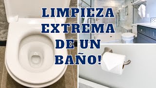 COMO LIMPIAR UN BAÑO COMO PROFESIONAL Limpia conmigo un baño pequeñísimo  Tips Experta en Limpieza [upl. by Wald119]